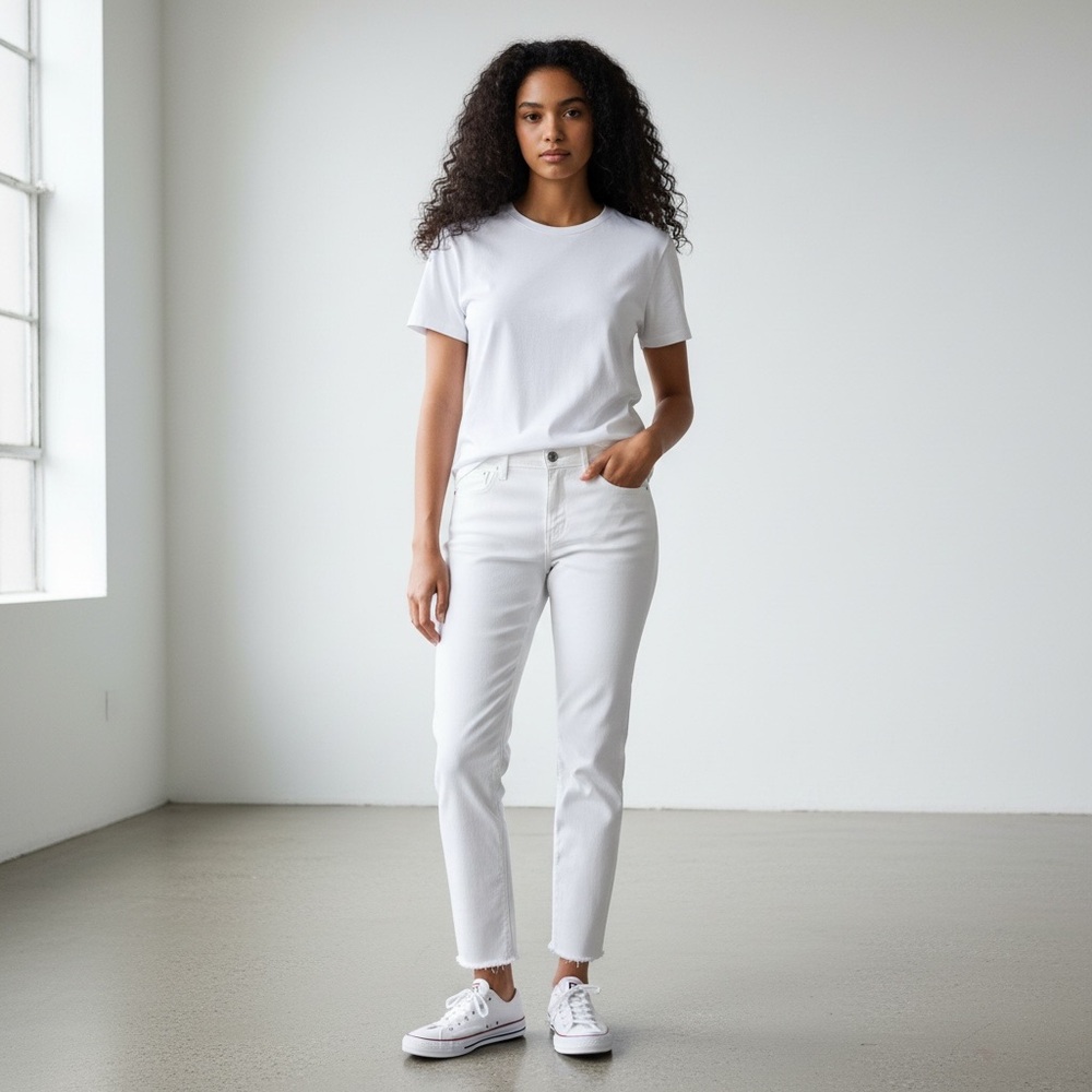 GAP Women's Crisp White Ankle Jeans
